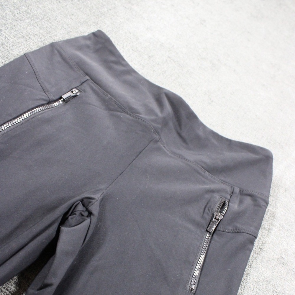 Athleta Be Free Womens Medium Black Zipper Pocket Running Leggings